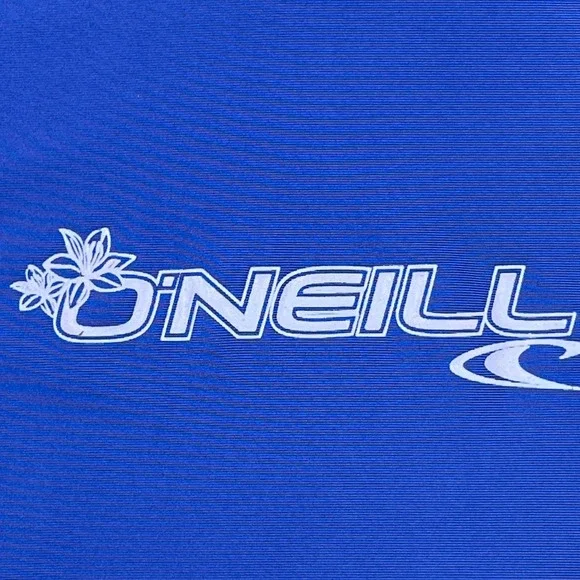 O'Neill Skins Blue Long Sleeve Rash Guard Slim Fit Womens Large Beach Summer - Picture 4 of 7